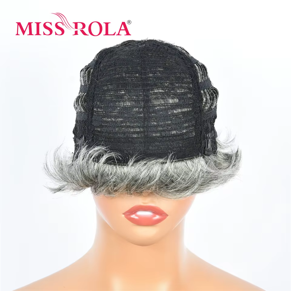 Miss Rola – perruques brésiliennes à reflets gris