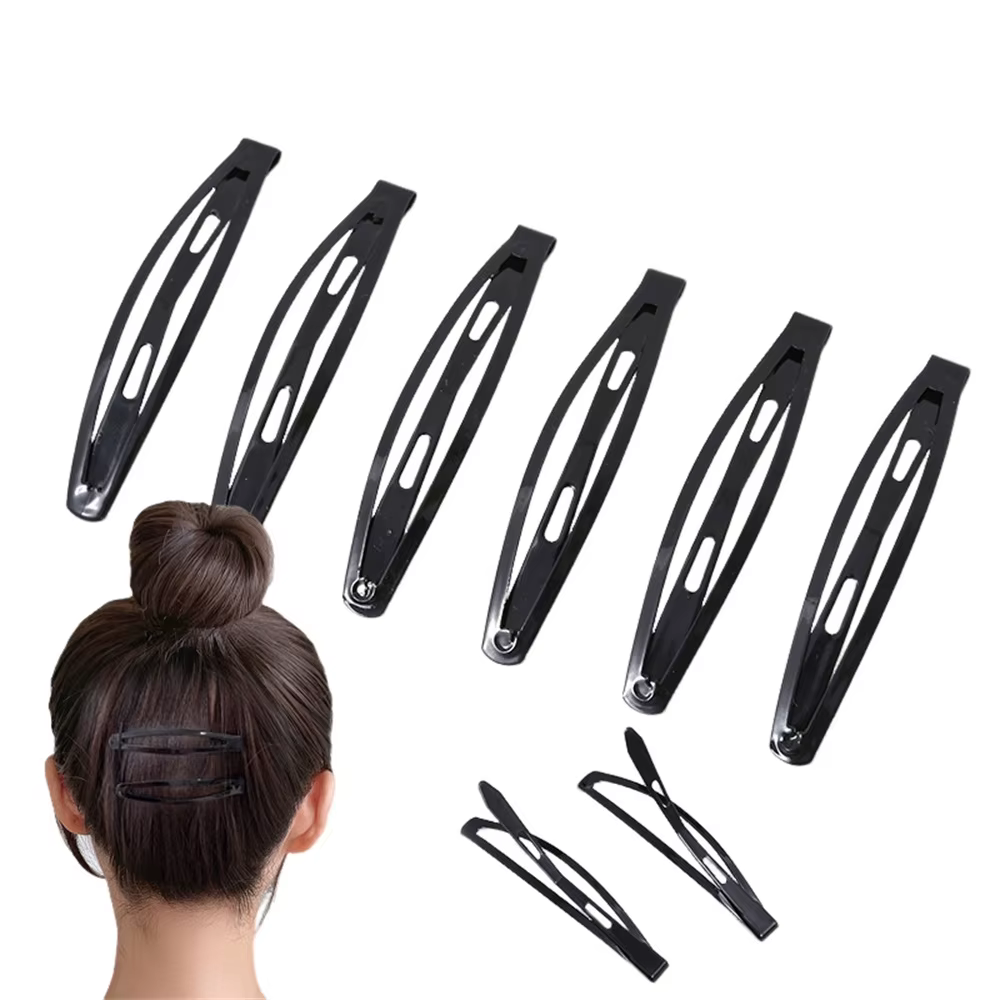 6 pièces/ensemble épingles à cheveux noires ondulées