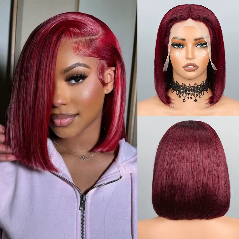Perruque Bob Lace Frontal Wig naturelle naturelle