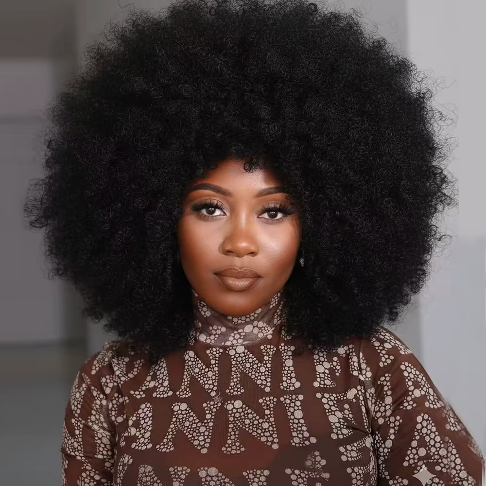 Perruques Afro bouclées des années 70 pour femmes noires