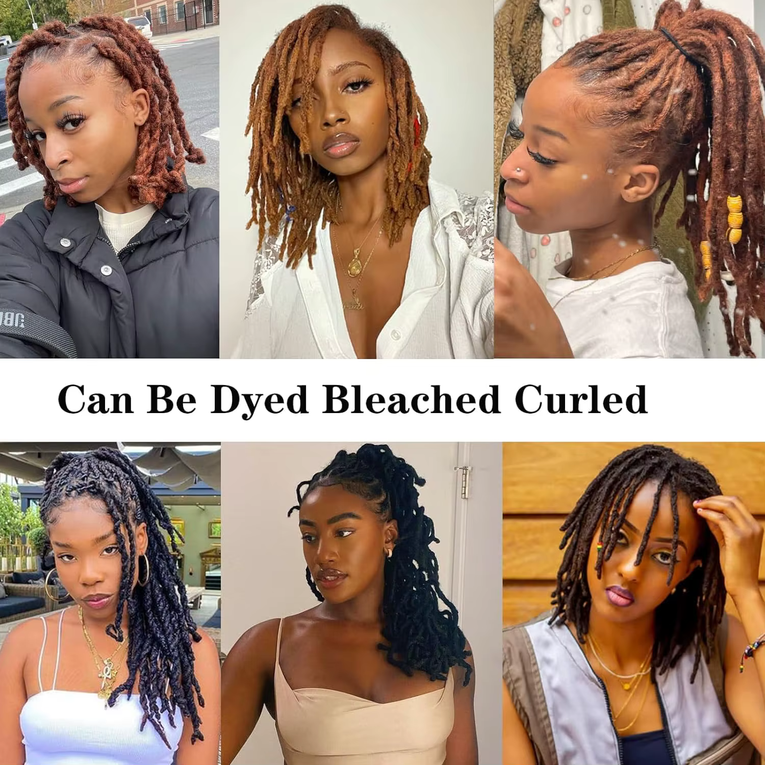 8-14 pouces Locs Dreadlock Extension cheveux humains avec extrémités bouclées 100% Permanent Huamn Hair Loc