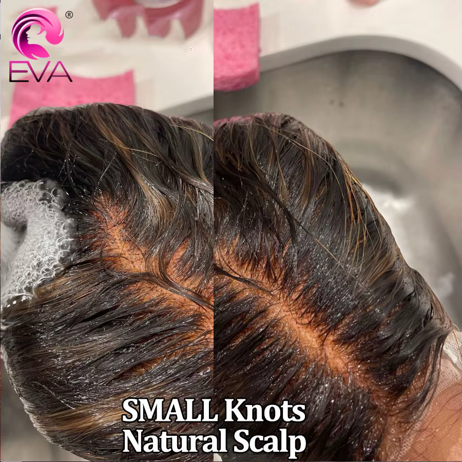 Eva 250 densité 36in 13X6 HD dentelle frontale perruque bouclés pré plumés noeuds blanchis perruques 5x5 sans colle