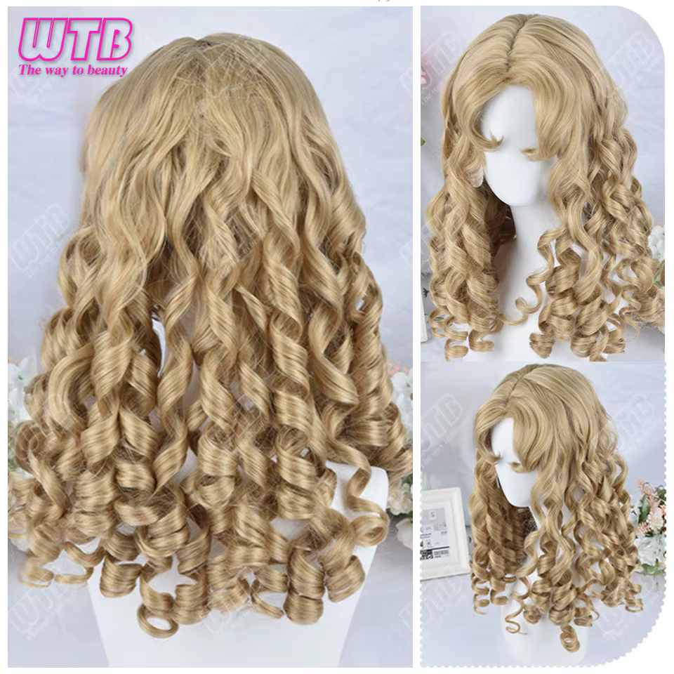 Perruque Lolita synthétique longue bouclée pour femme