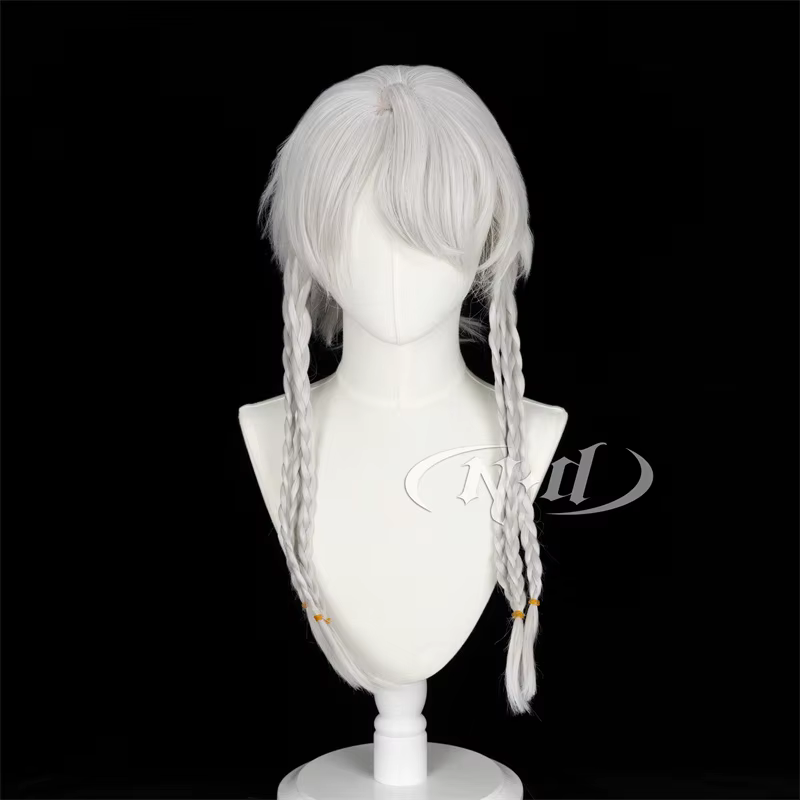 Perruques Cosplay ND Game Ta.com V Ithaqua Night Watch, MorFight Star, cheveux longs argentés pour la fête d'Halloween, Comic Con Coser