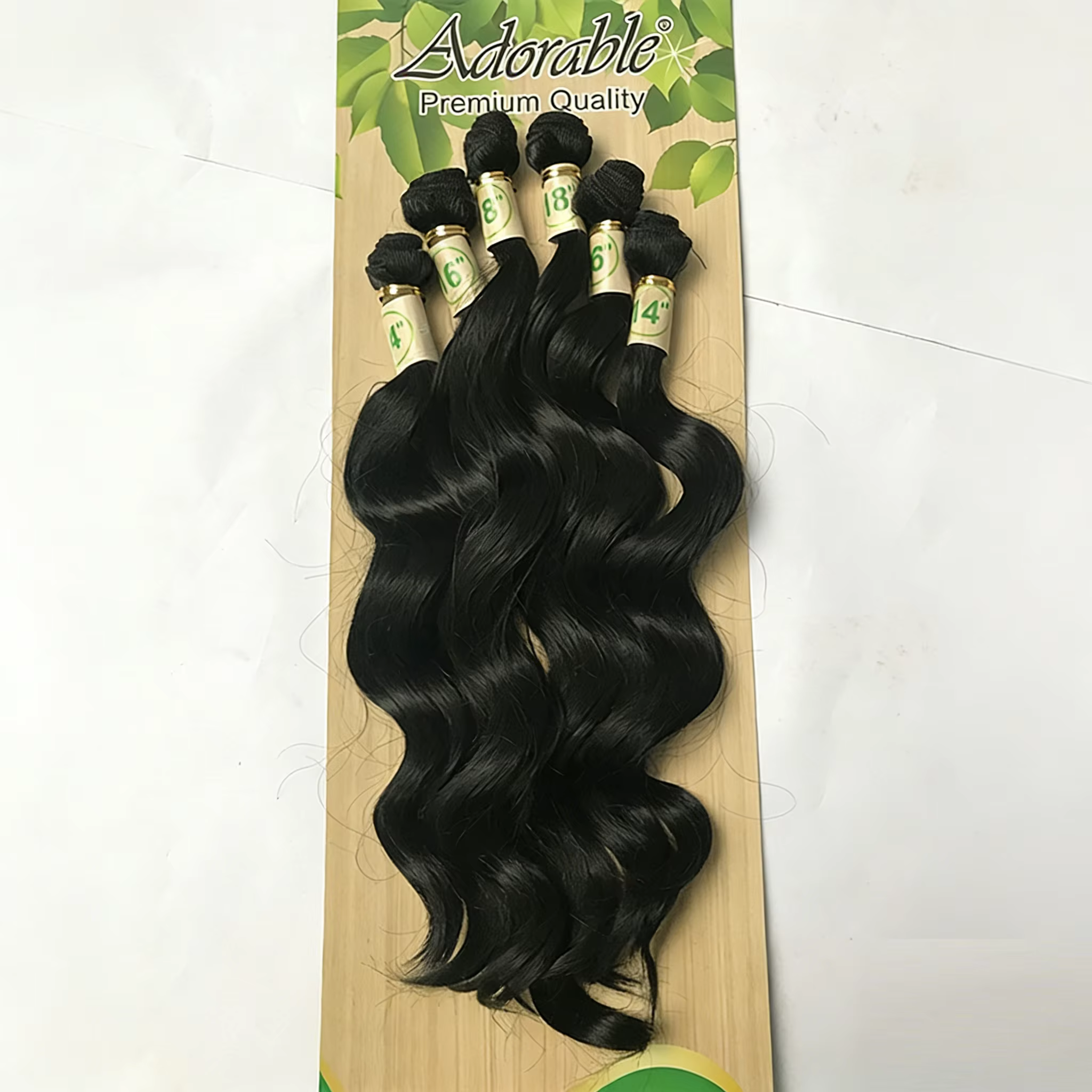 Adorables tissages et mélange de cheveux synthétiques