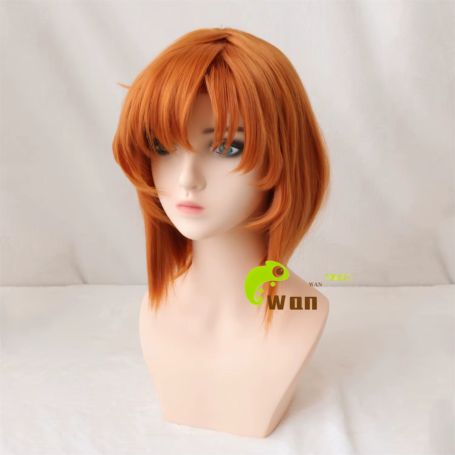 Anime Ryugu Rena Ryuugu Cosplay perruque 35 cm Orange femmes
