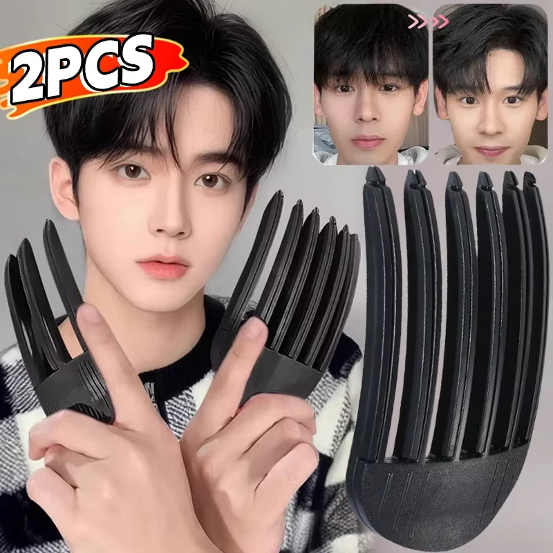 Épingle à cheveux moelleuse frangue à friser Clips racines