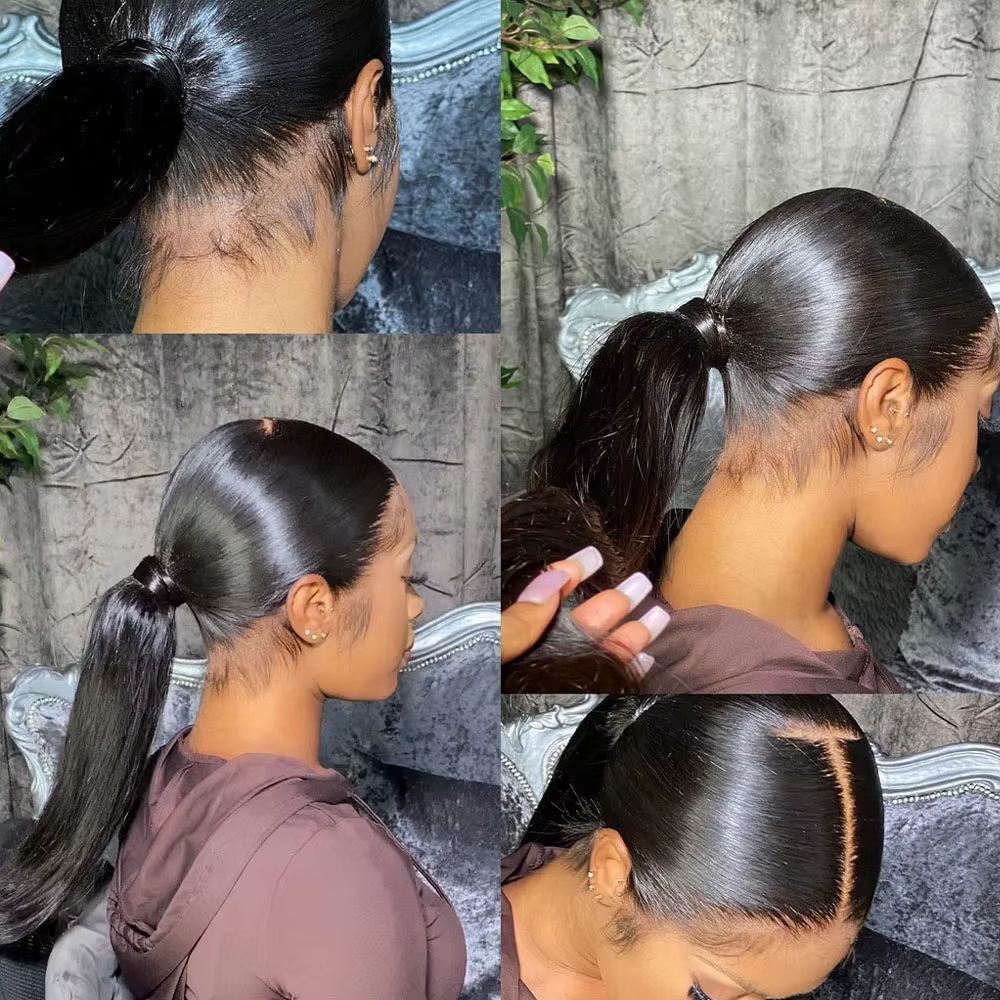 Perruque Lace Frontal Wig 360 naturelle sans colle