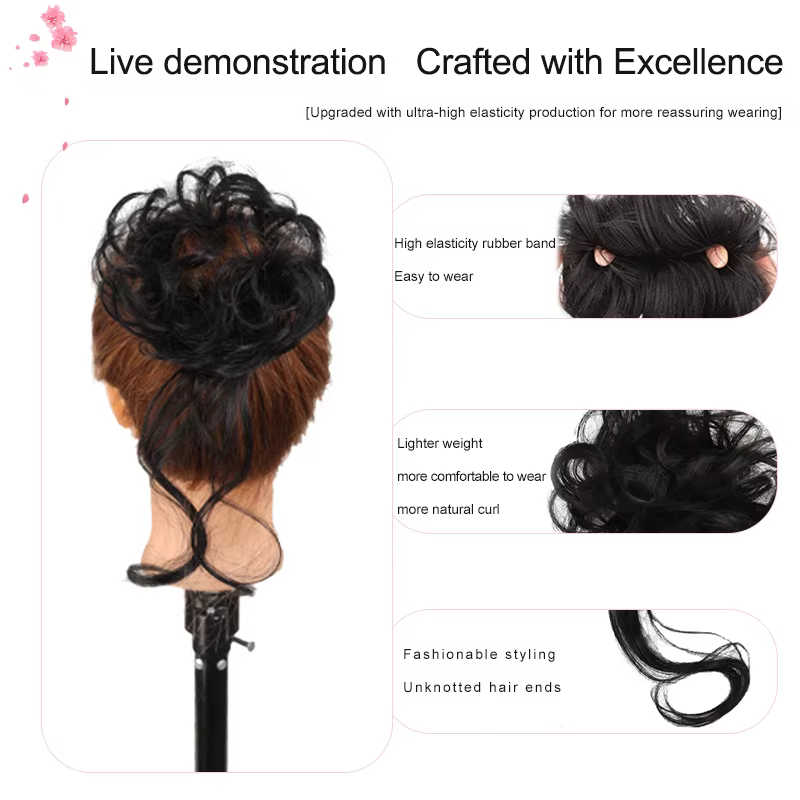 Chignon désordonné tressé