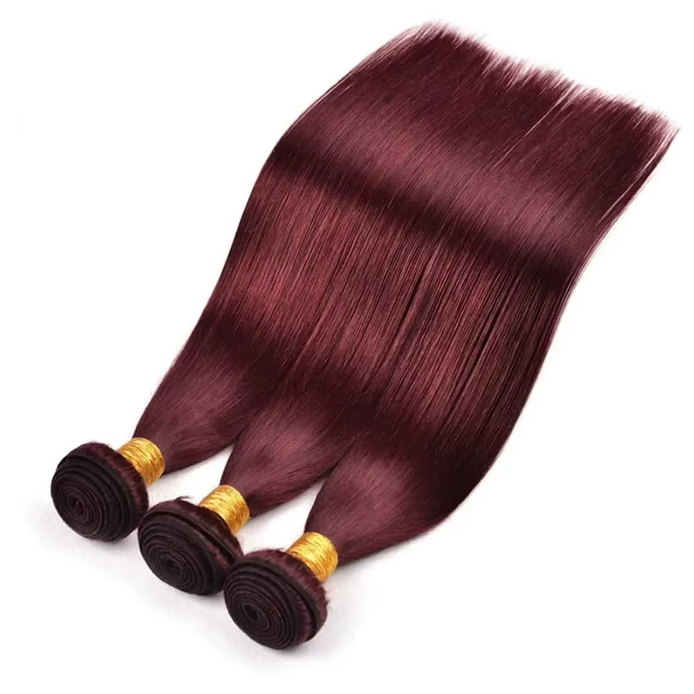 # Extensions de cheveux lisses couleur 99J