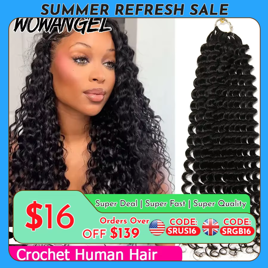 Extensions de cheveux humains au Crochet