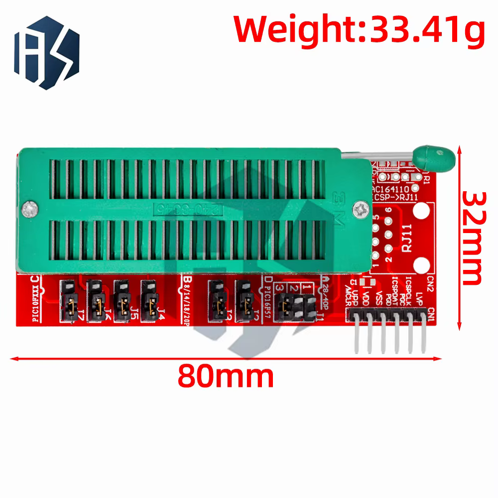 PICKIT3 KIT3.5 PIC KIT3 PICKIT 3 programmeur programmation hors ligne puce de microcontrôleur PIC + siège adaptateur de programmeur PIC