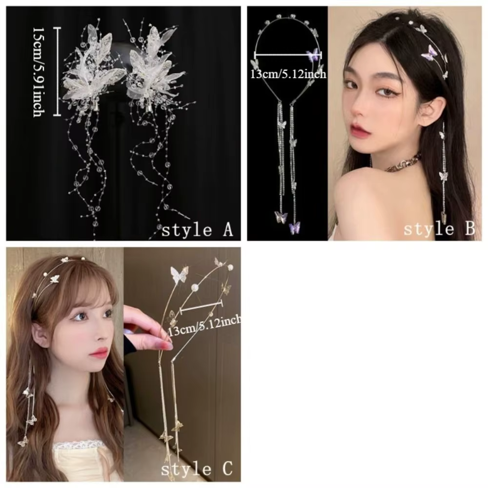 Pinces à cheveux en cristal brillant