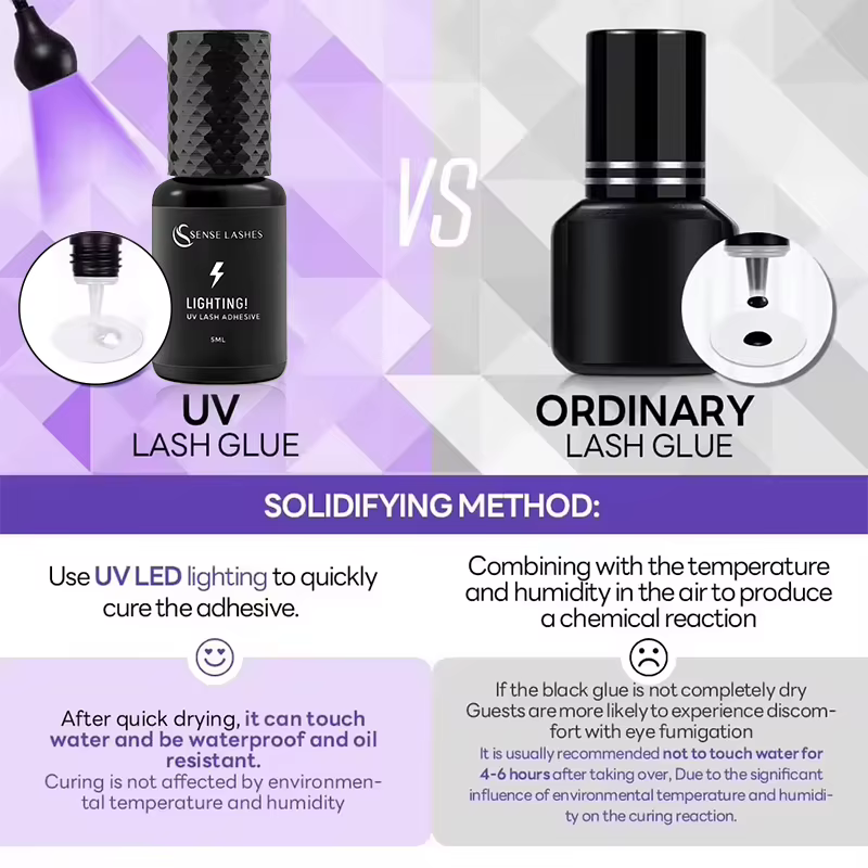 Colle à cils UV 5 ml pour extensions de cils