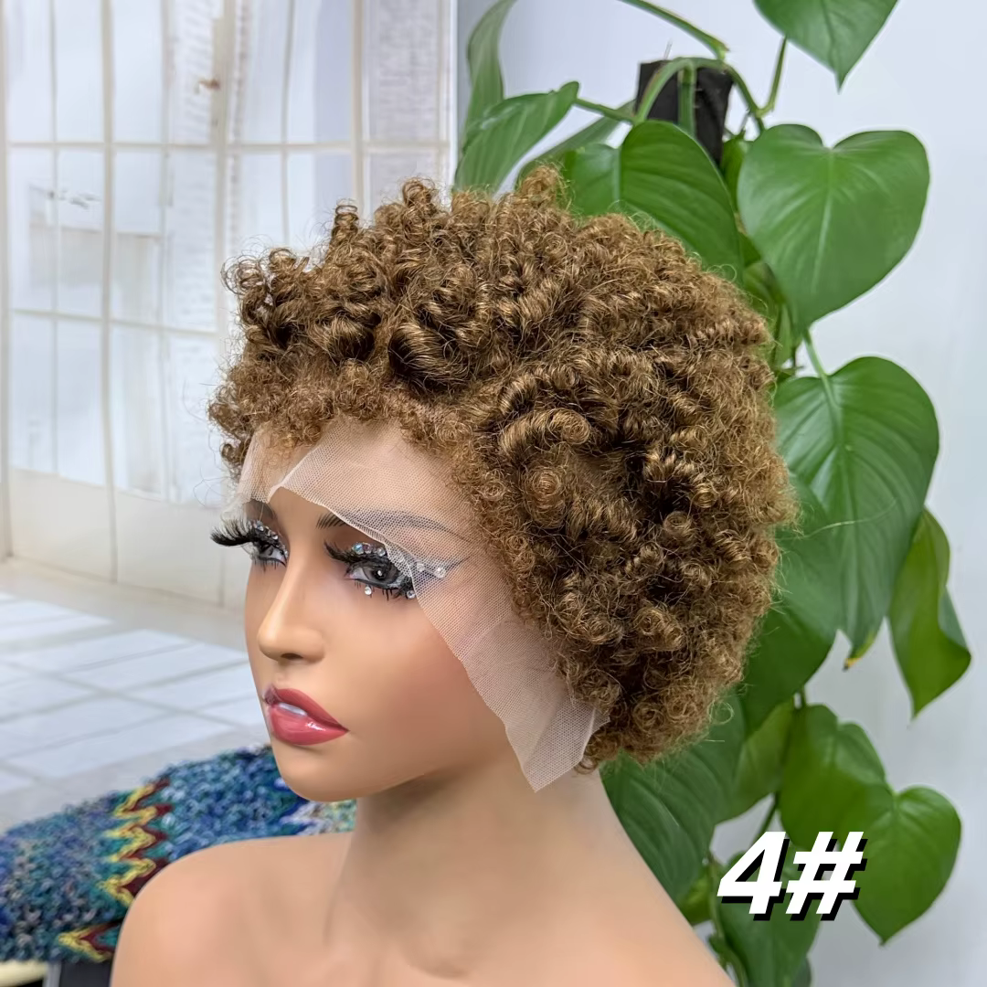 Perruque en cheveux humains 4C