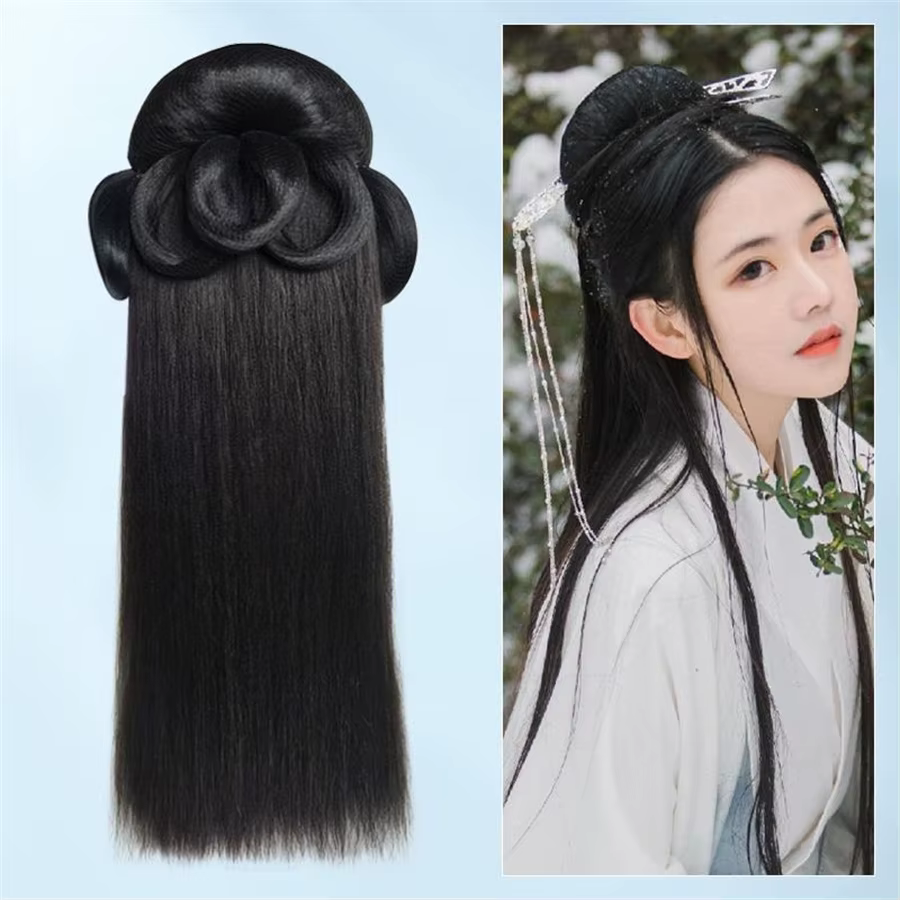 Perruque de prairie chinoise pour femmes