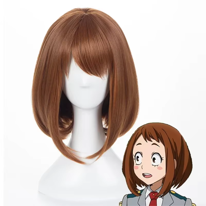 Perruques synthétiques Anime My Hero Academia Ochako Uraraka