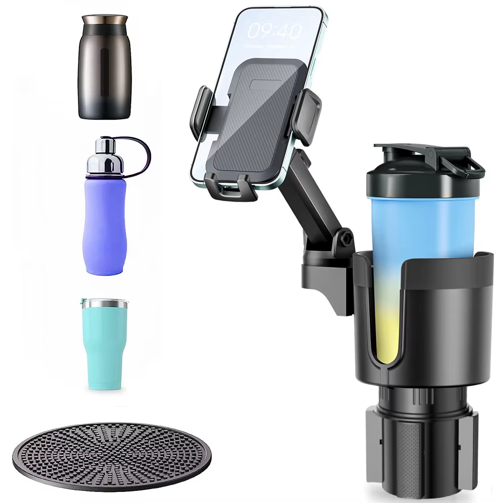 Améliorez votre porte-gobelet de voiture avec ce prolongateur réglable – convient aux grandes bouteilles et gobelets d'un diamètre maximum de 4,1 pouces.