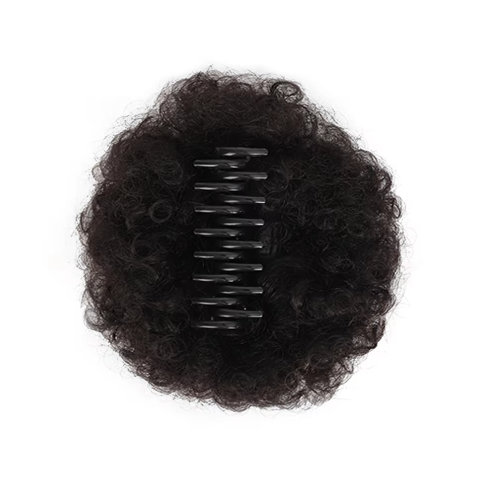 LUPU synthétique Afro bouffée cordon queue de cheval crépus bouclés cheveux chignon avec Clips dans les Extensions Updo pour les femmes noires