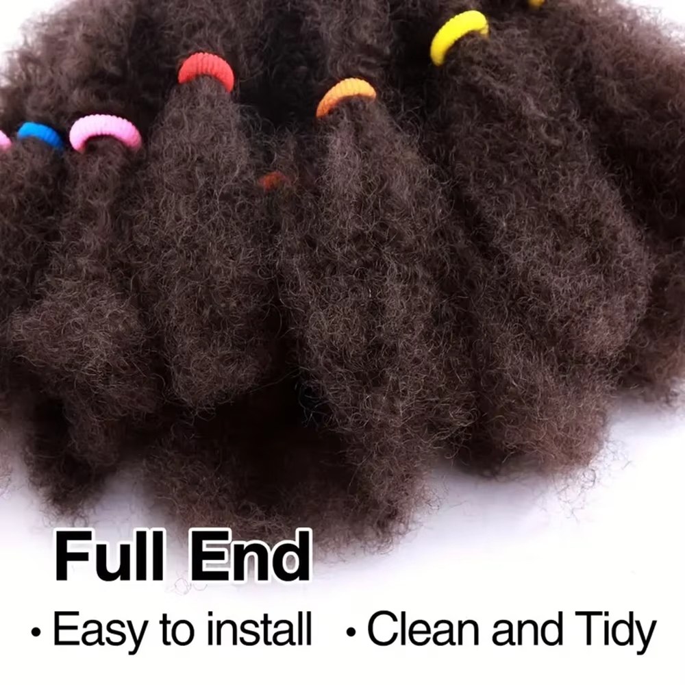 Afro crépus torsion tressage cheveux 12 pouces pré plumé
