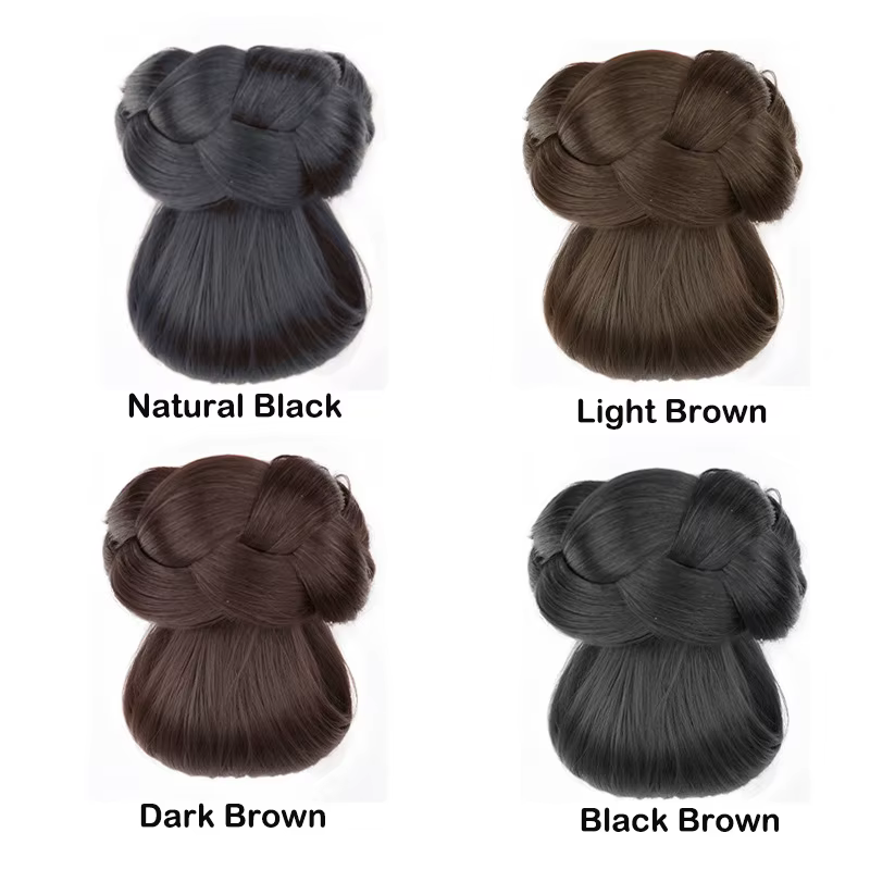Chignon synthétique avec pince à cheveux