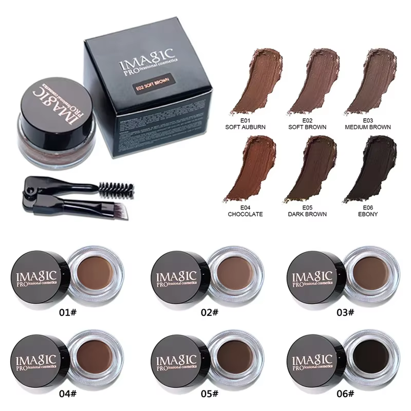 Gel Sourcils Professionnel 6 Couleurs