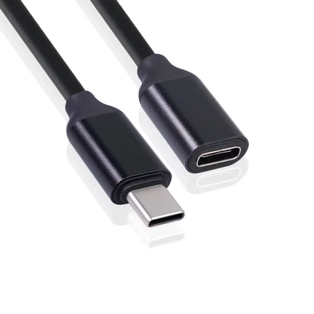 Câbles de données USB C 60W, rallonge de type C mâle à femelle, câble d'extension 3A, connecteur de chargeur plaqué or