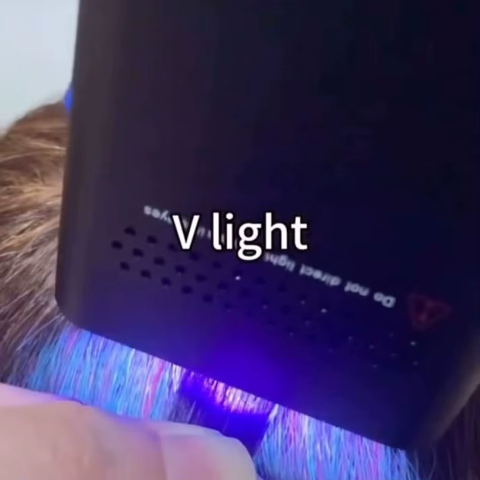 V-Light Technology-Kit d'outils d'extension de cheveux noirs