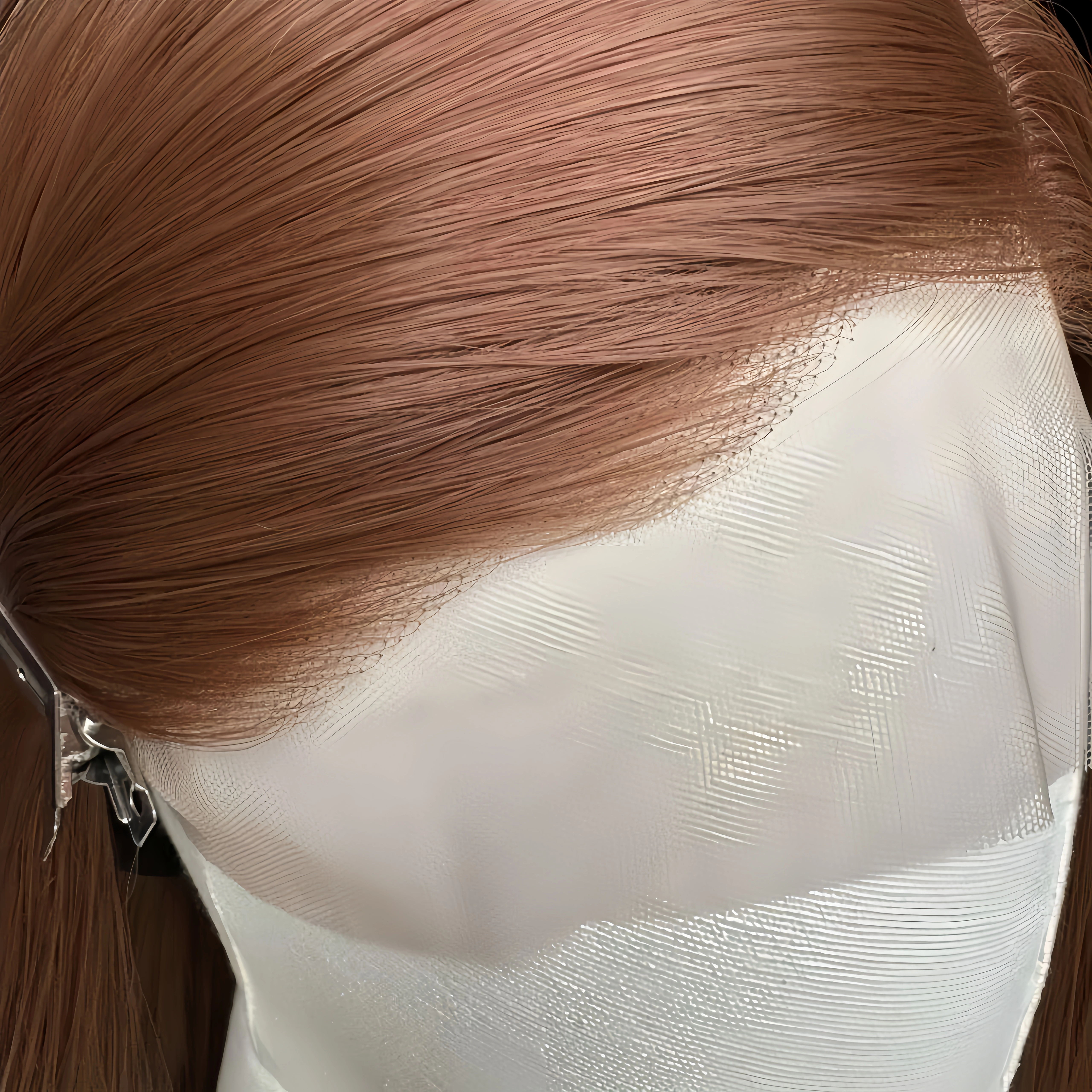 Perruque Lace Front Wig synthétique sans Guleless