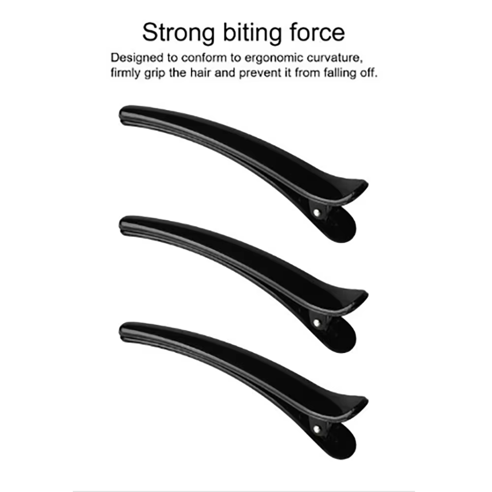 10 pièces/ensemble pince à bord en plastique épingle à cheveux accessoires grande taille 8CM