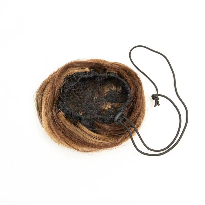 Chignon cheveux humains cordon