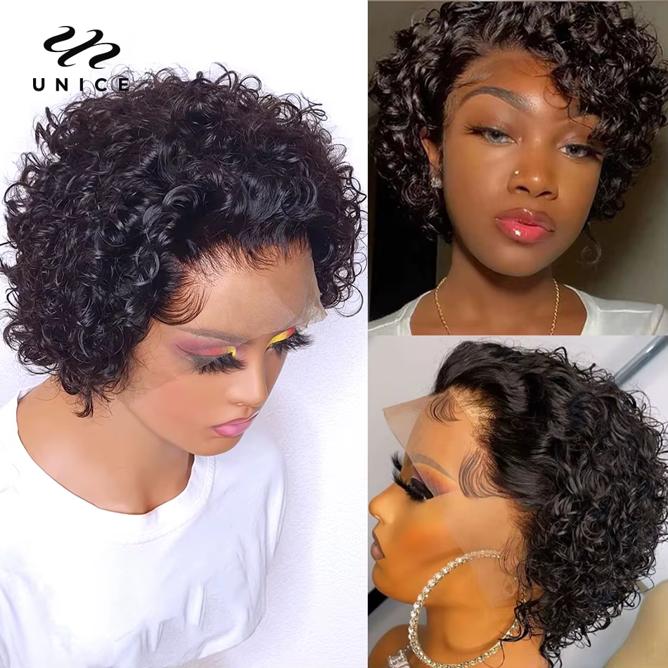 Perruque Lace Pixie Cut Wig 100% naturelle-UNice Hair