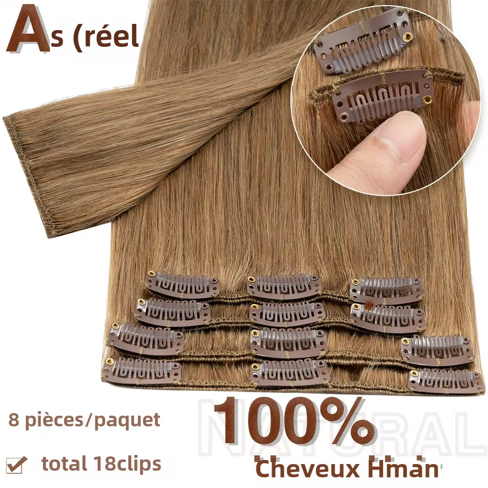 S-noilite Extensions de cheveux naturels 50-80g