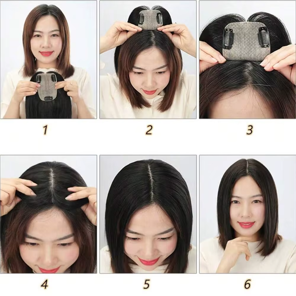 Extensions de cheveux synthétiques à clipser