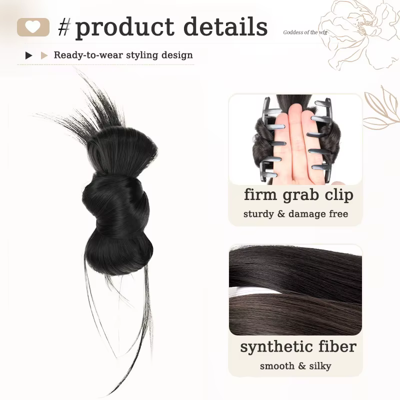 Chignon synthétique pour femmes