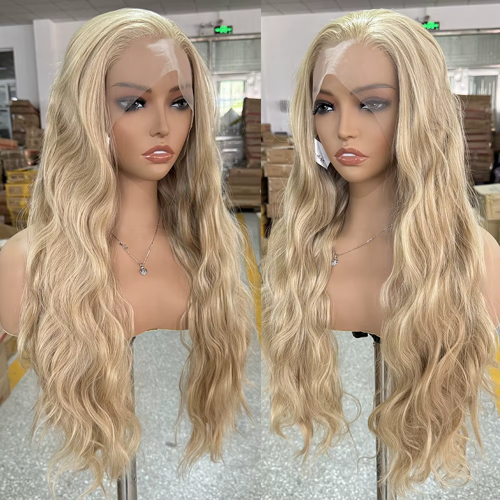 Perruque Lace Front Wig synthétique Blonde mixte 613