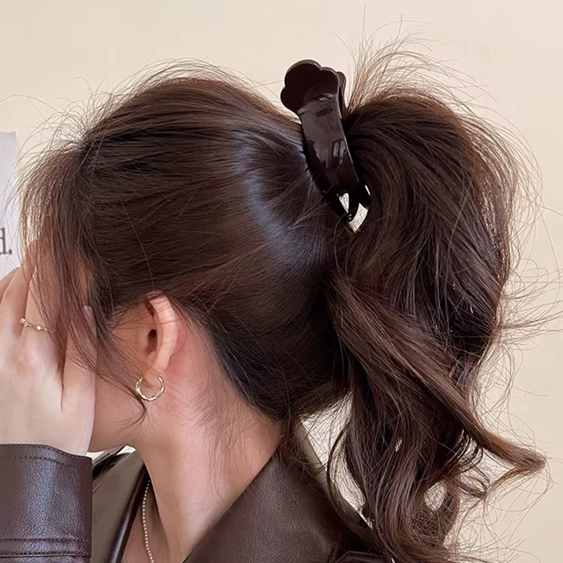 Pinces à cheveux queue de cheval haute pour femmes