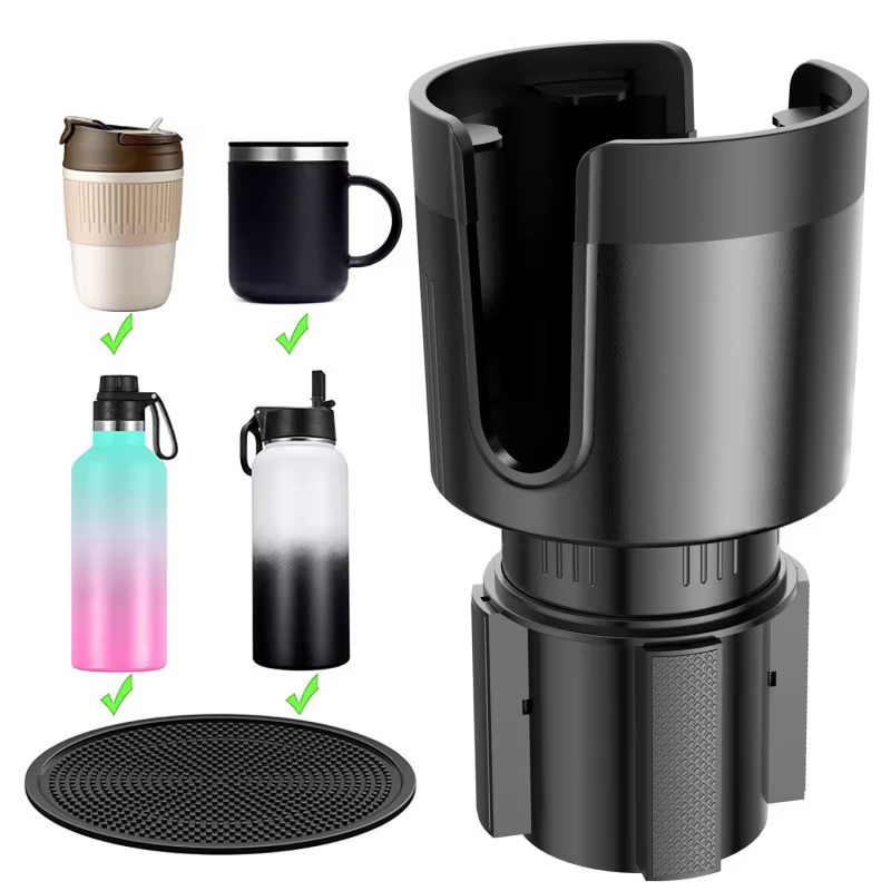 Améliorez votre porte-gobelet de voiture avec ce prolongateur réglable – convient aux grandes bouteilles et gobelets d'un diamètre maximum de 4,1 pouces.