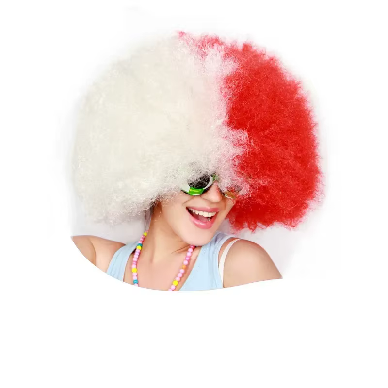 Perruque Afro Synthétique de Style Hip-Hélicoptère