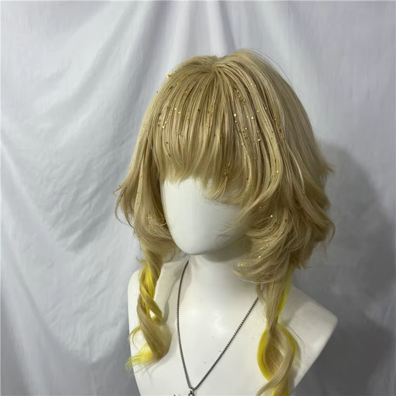 Style Aglaea Cos perruque bouclés Cosplay perruques Anime personnalisé