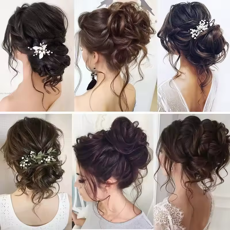 Chignon synthétique désordre