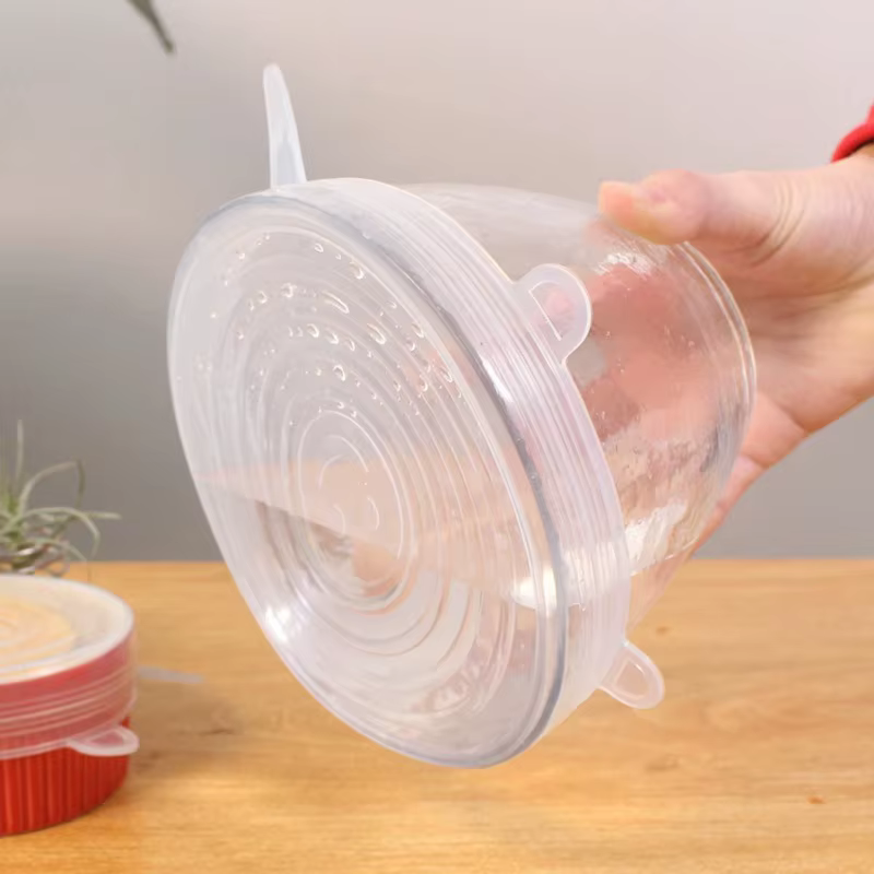 Couvercles en Silicone extensibles, résistants à la chaleur, réutilisables, universels, adaptés aux bols, casseroles, micro-ondes, réfrigérateur, fuite de stockage