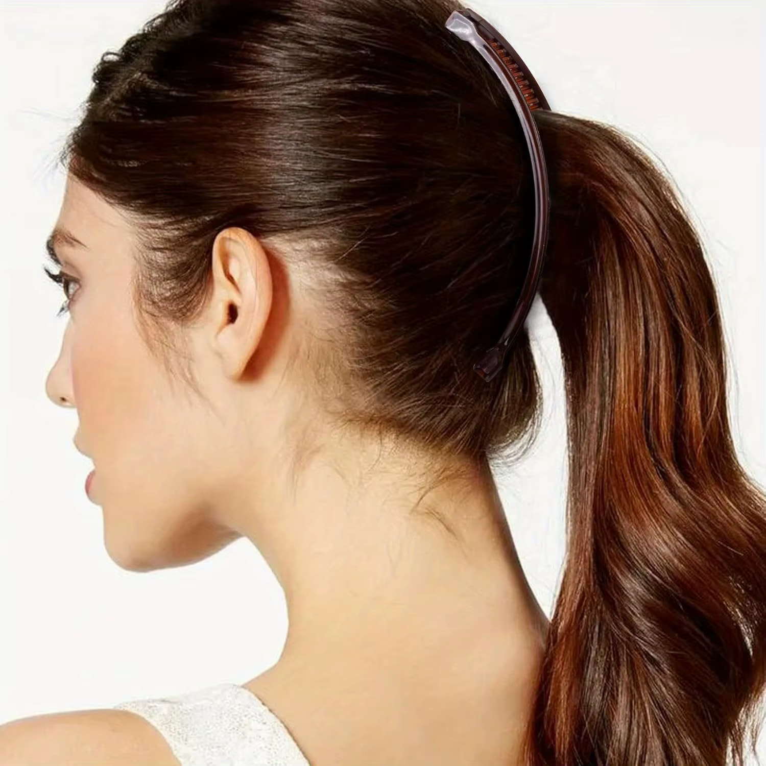 Lot de 6 grandes pinces à cheveux banane pour femme en couleurs aléatoires
