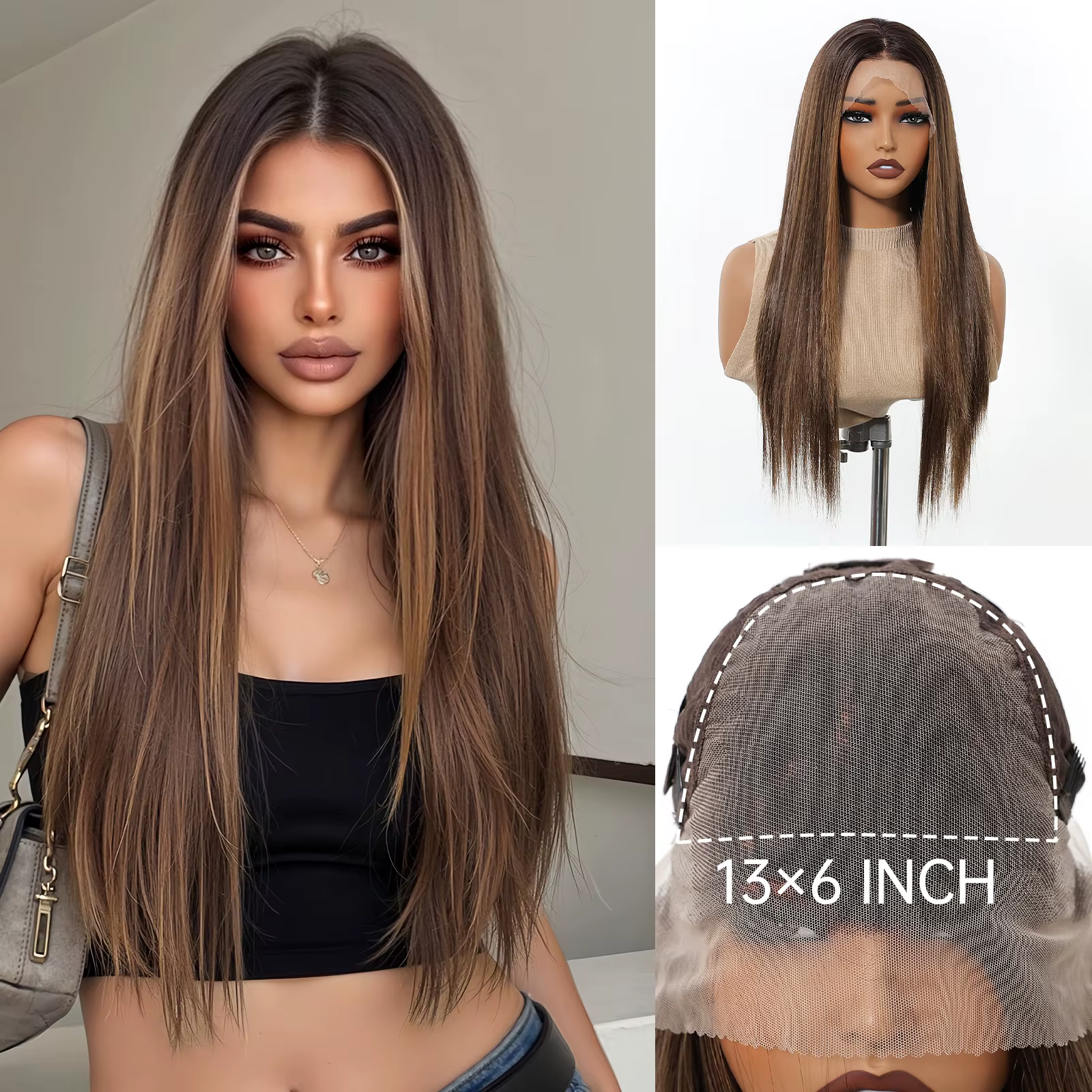 Perruque Lace Front HD Topshe 30 pouces 13x6