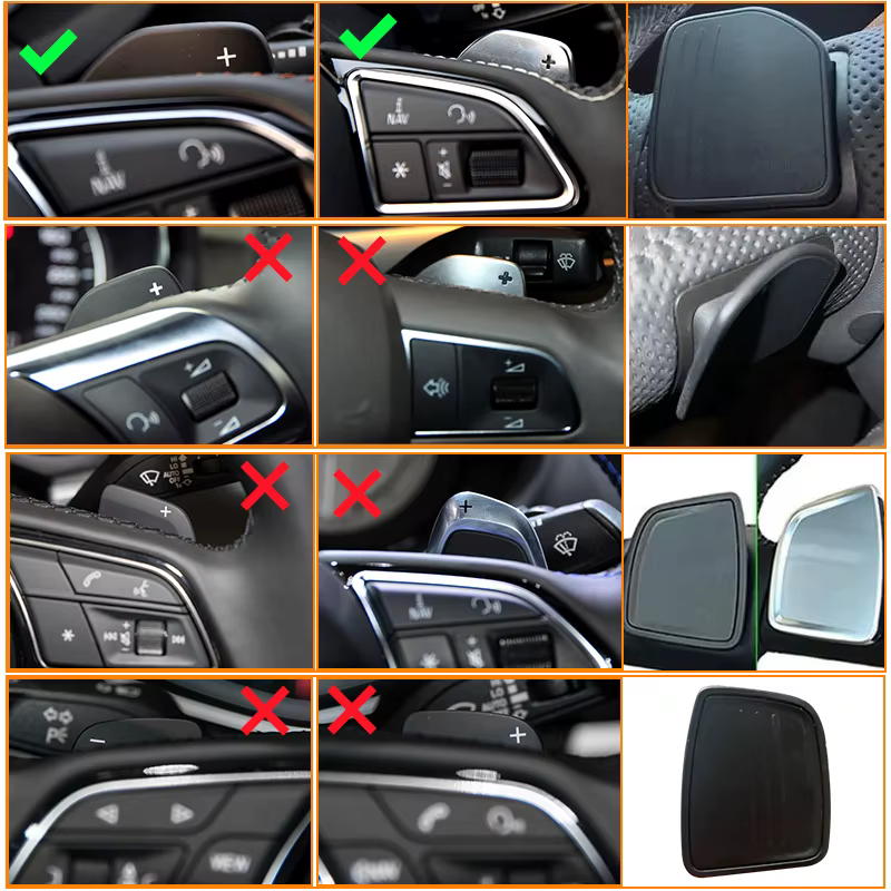 Extension de palette de changement de vitesse au volant de voiture, pour Audi A3 A4 A4L A5 A6 A7 A8 Q3 Q5 Q7 TT S3 R8 MK2 S5 DSG