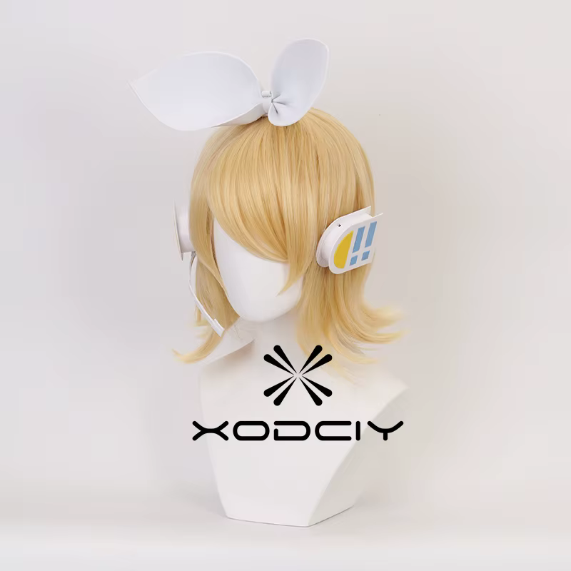 Perruque de Cosplay Rin Len de haute qualité