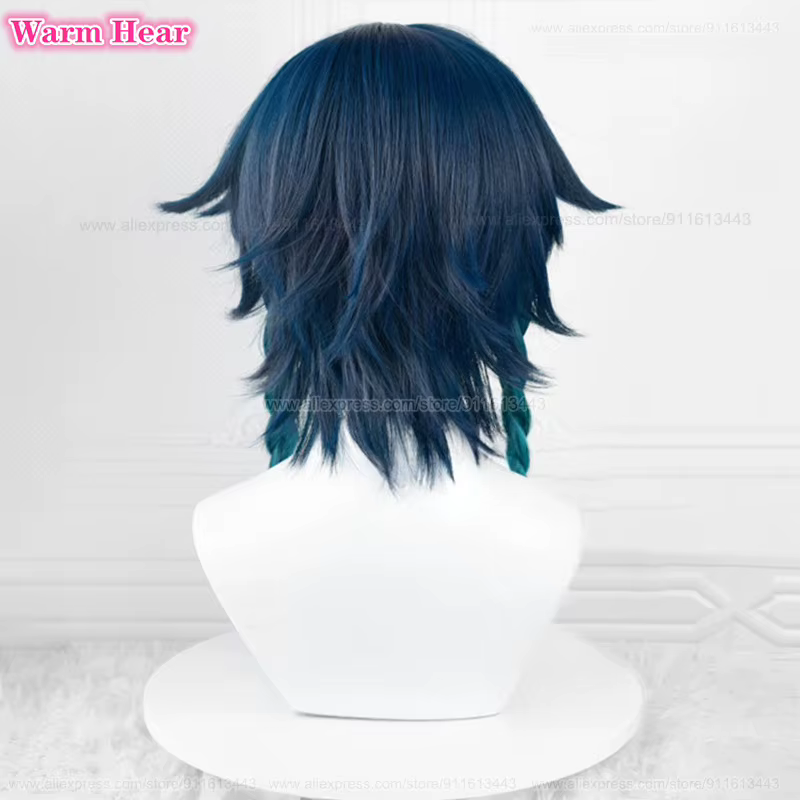 Venti Cosplay Perruque avec Bonnet pour Femme