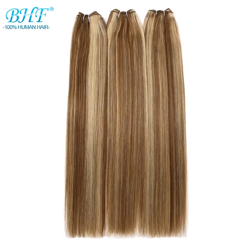 Bundles de cheveux humains raides en surbrillance