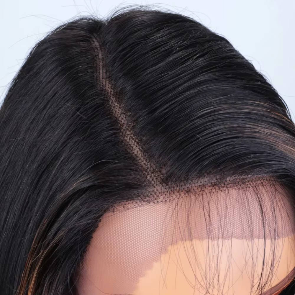 Perruque de cheveux humains avant en dentelle