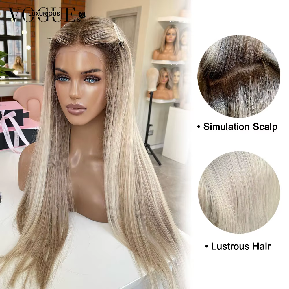 Perruque Lace Front Wig 100% naturelle lisse